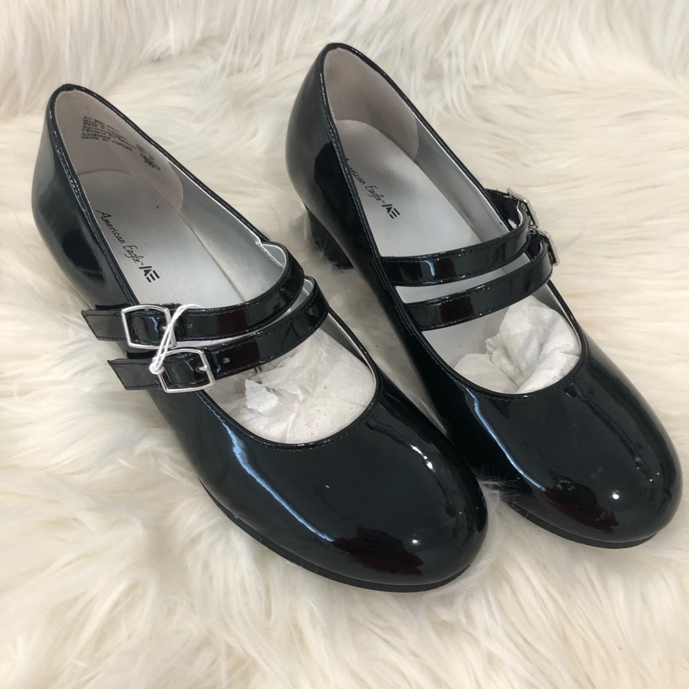 American Eagle Black Slippers
